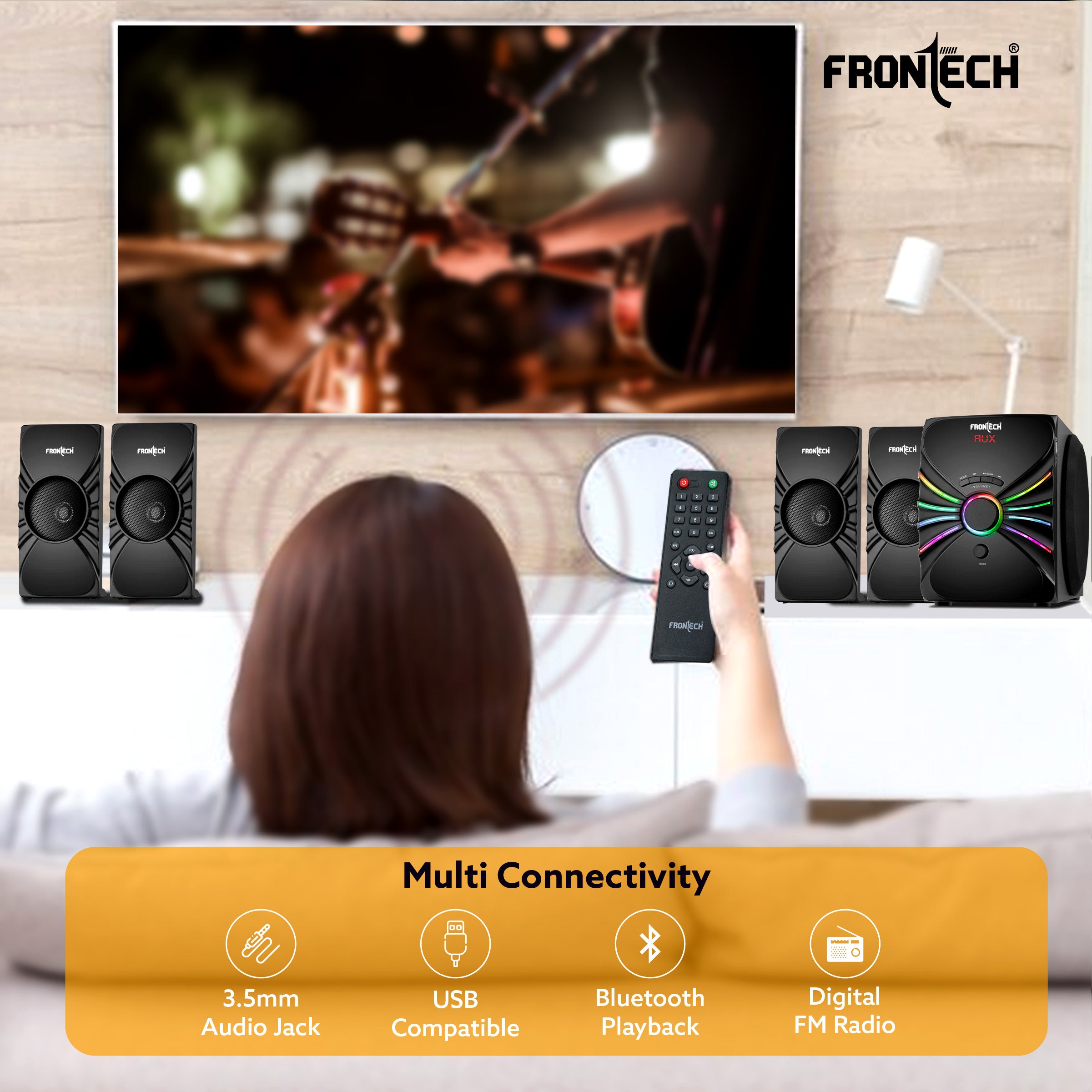 Frontech 4.1 Channel Multimedia Speaker (SW-0151) Frontech 4.1 Channel Multimedia Speaker (SW-0151)